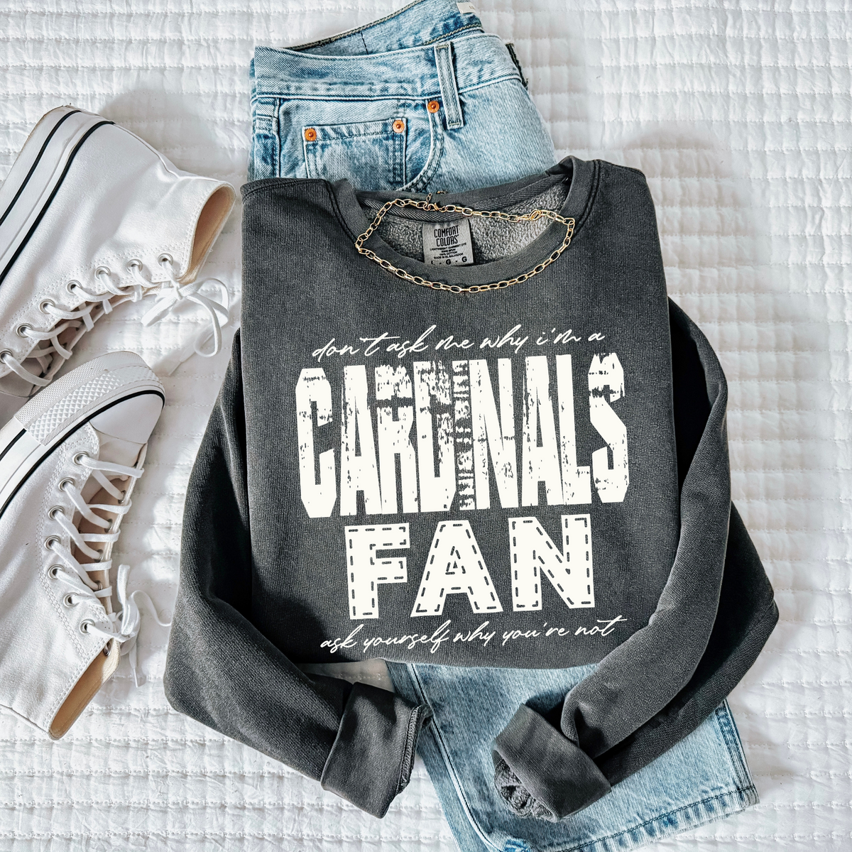 Cardinals | Don’t ask me why i’m a Fan Digital Design in both Off-White & Black, PNG