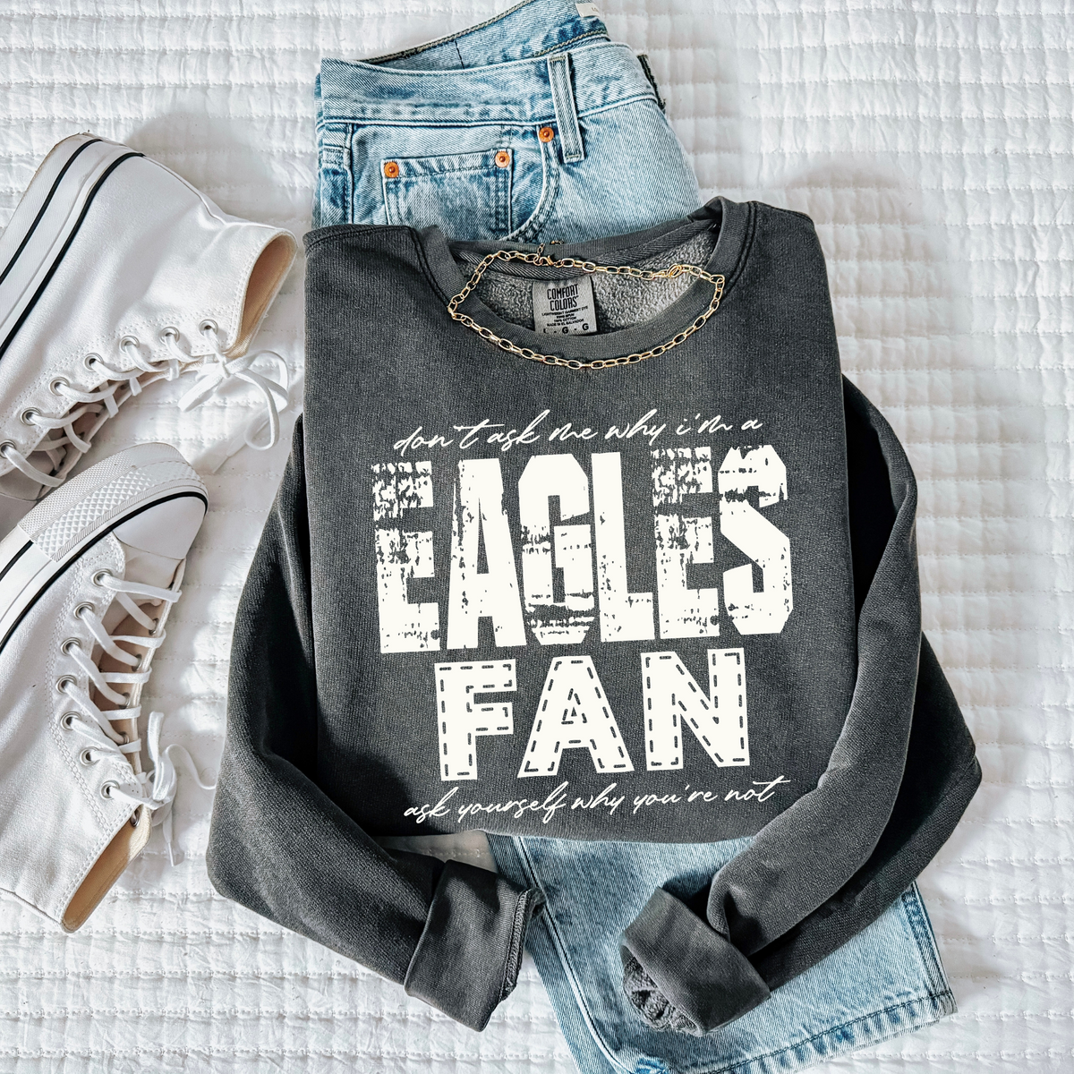 Eagles | Don’t ask me why i’m a Fan Digital Design in both Off-White & Black, PNG