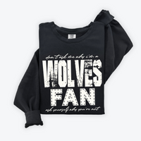 Wolves | Don’t ask me why i’m a Fan Digital Design in both Off-White & Black, PNG