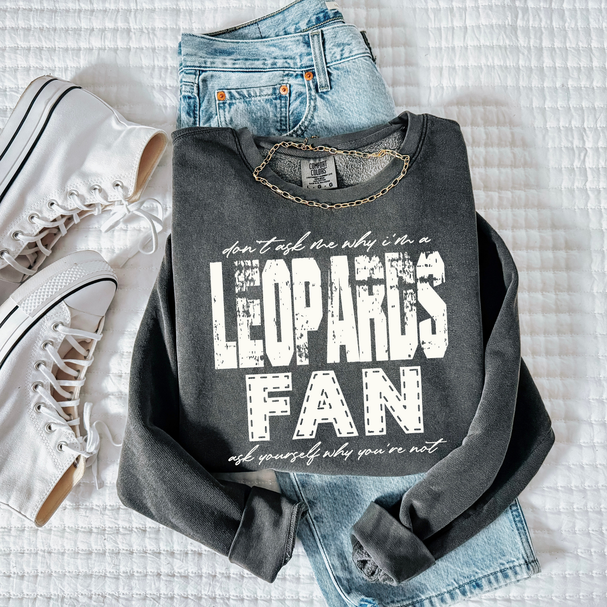 Leopards | Don’t ask me why i’m a Fan Digital Design in both Off-White & Black, PNG