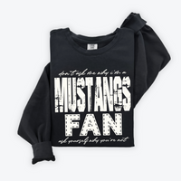 Mustangs | Don’t ask me why i’m a Fan Digital Design in both Off-White & Black, PNG
