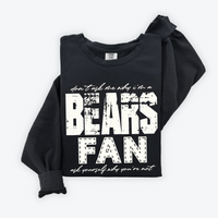 Bears | Don’t ask me why i’m a Fan Digital Design in both Off-White & Black, PNG