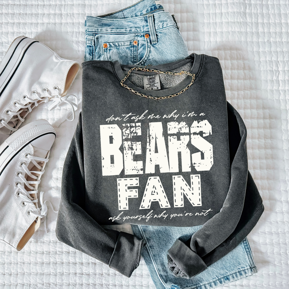 Bears | Don’t ask me why i’m a Fan Digital Design in both Off-White & Black, PNG