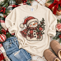 Let it Snow Cutie Snowman Digital Design, PNG