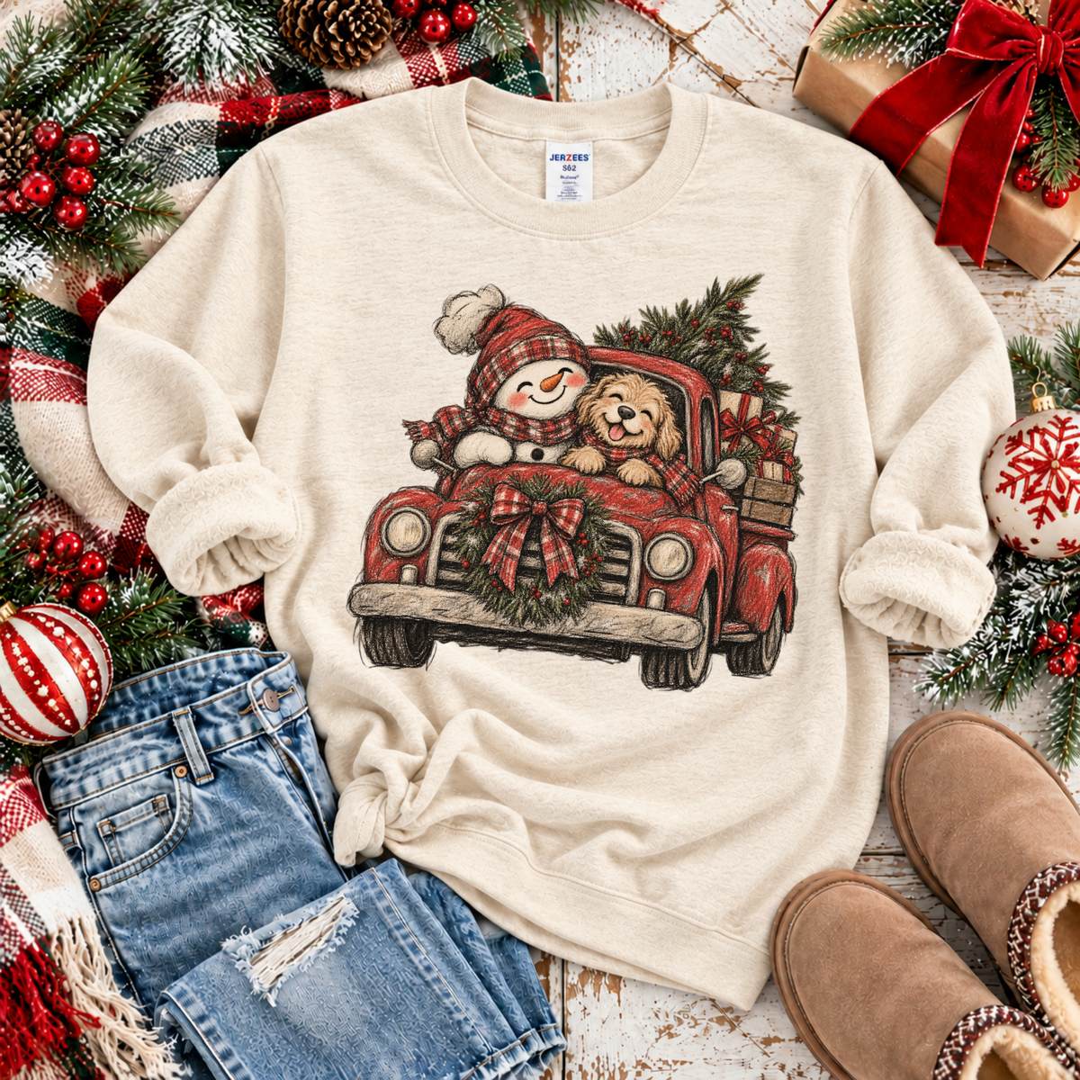 Christmas Joy Ride Digital Design, PNG