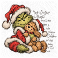 Grinch & Max Maybe Christmas  Digital Design, PNG