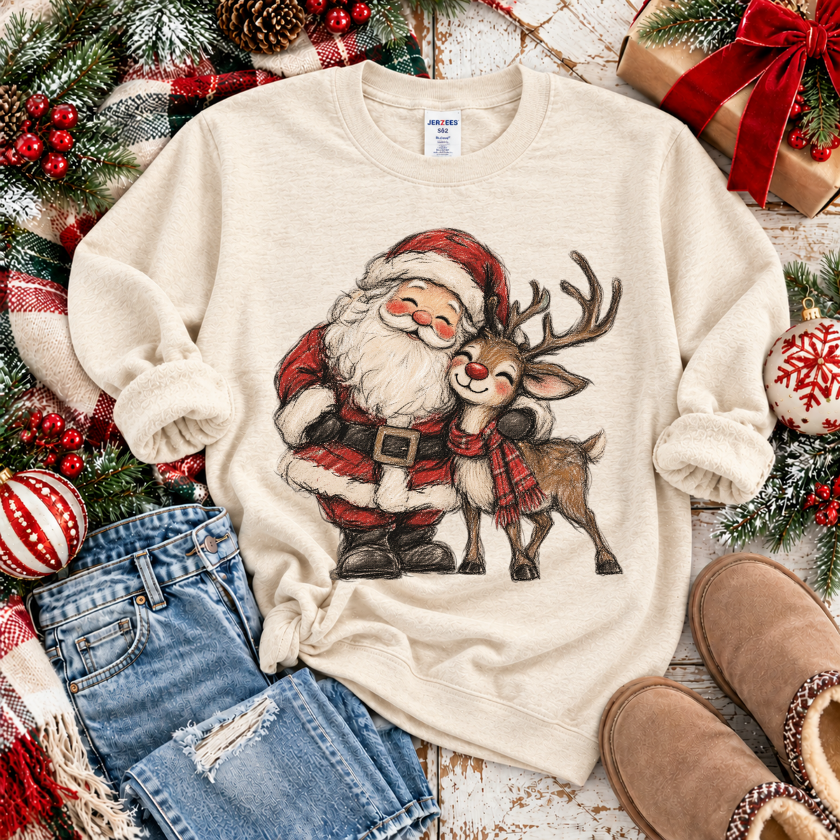 Santa's Little Sidekick Digital Design, PNG