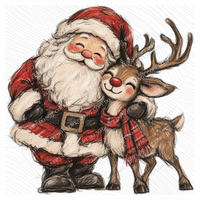 Santa's Little Sidekick Digital Design, PNG