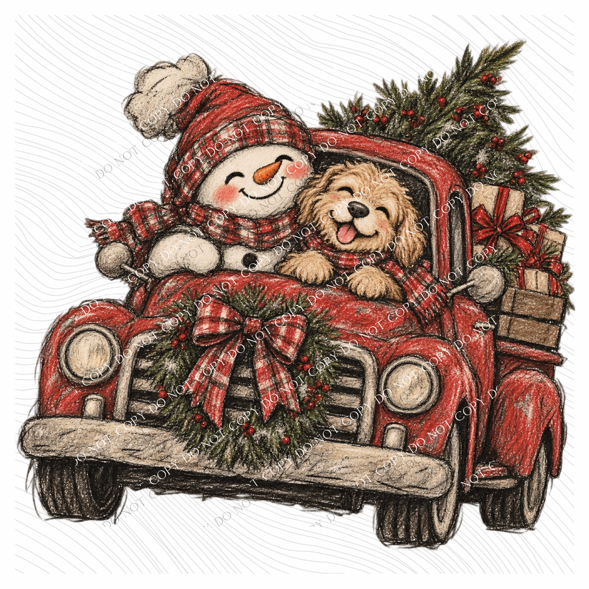 Christmas Joy Ride Digital Design, PNG