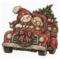 Christmas Joy Ride Digital Design, PNG