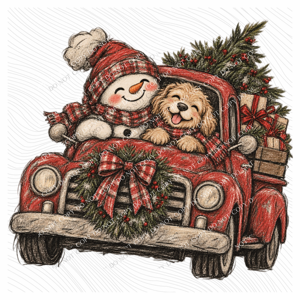 Christmas Joy Ride Digital Design, PNG