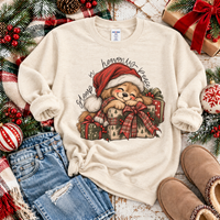 Sleep in Heavenly Peace Puppy Christmas Digital Design, PNG
