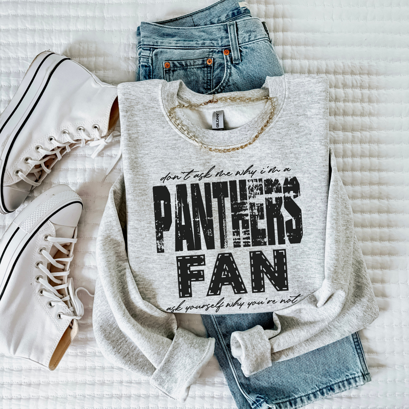 Panthers | Don’t ask me why i’m a Fan Digital Design in both Off-White & Black, PNG