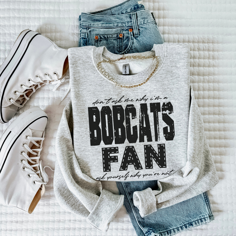 Bobcats | Don’t ask me why i’m a Fan Digital Design in both Off-White & Black, PNG