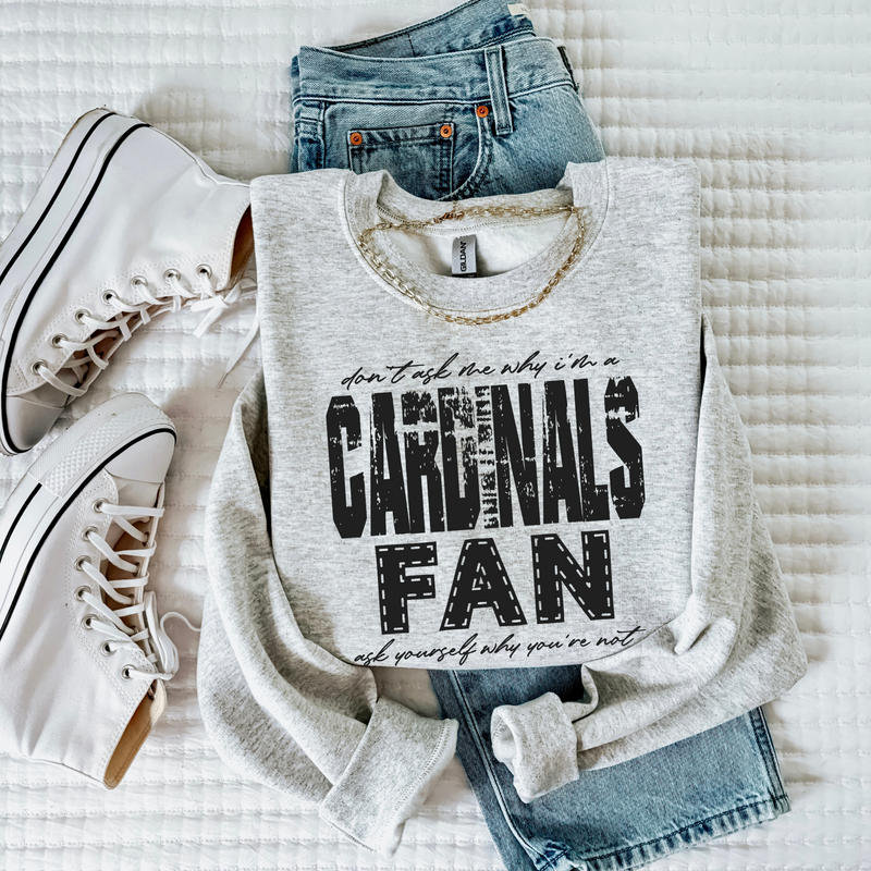 Cardinals | Don’t ask me why i’m a Fan Digital Design in both Off-White & Black, PNG