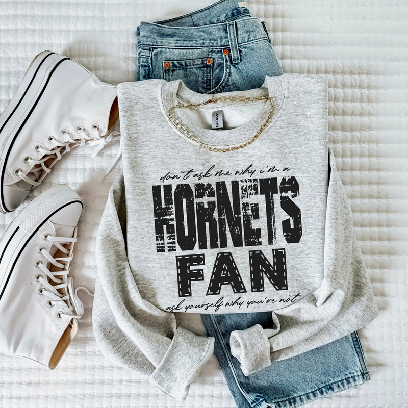 Hornets | Don’t ask me why i’m a Fan Digital Design  in both Off-White & Black, PNG