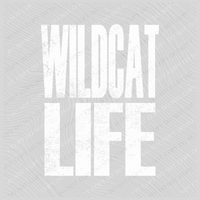 Wildcat Life Super Faded Distressed White Digital Design, PNG