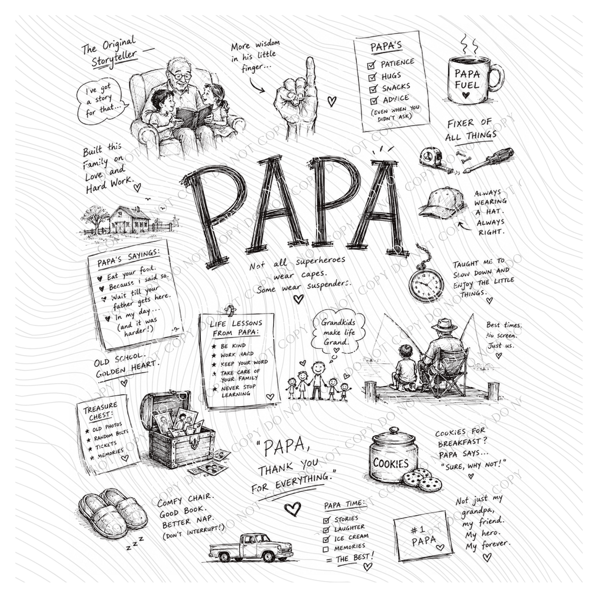 All about Papa Sketch Digital Design, PNG