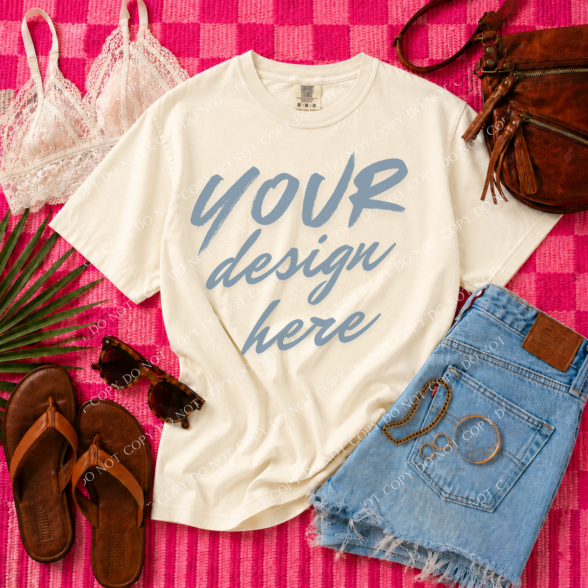 Blank Mockup, Comfort Colors 1717 Ivory