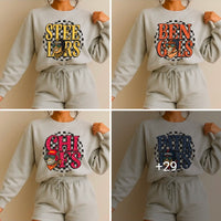 NFL Checkered Mascot Circle Digital Bundle (32)