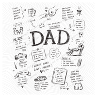 All about Dad Sketch Digital Design, PNG