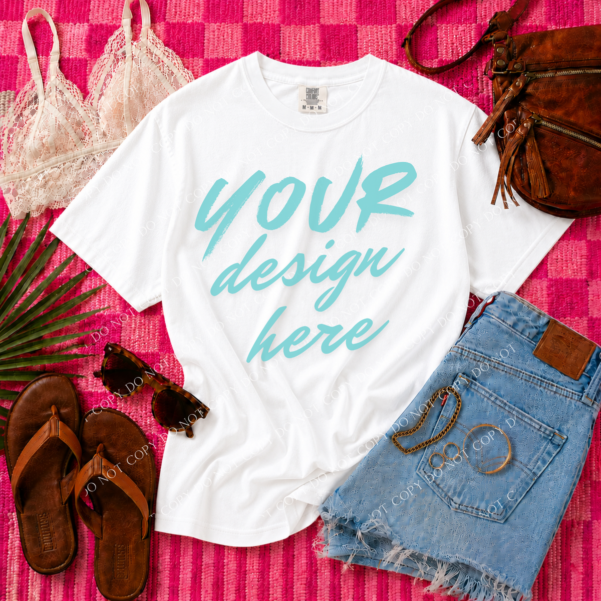 Blank Mockup, Comfort Colors 1717 White