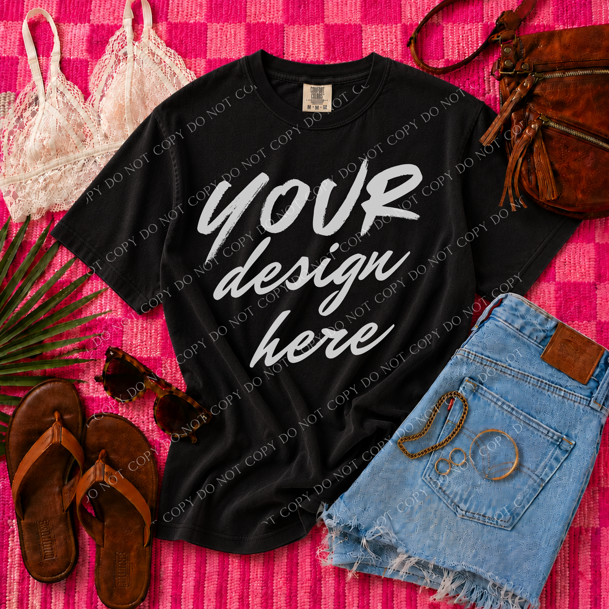 Blank Mockup, Comfort Colors 1717 Black