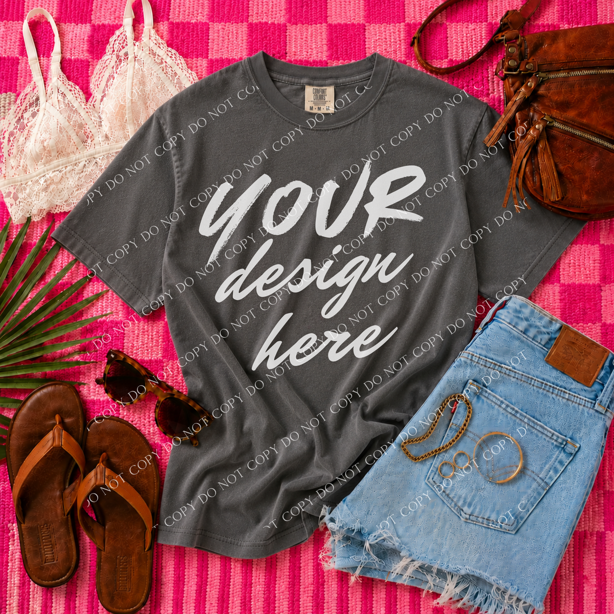 Blank Mockup, Comfort Colors 1717 Pepper
