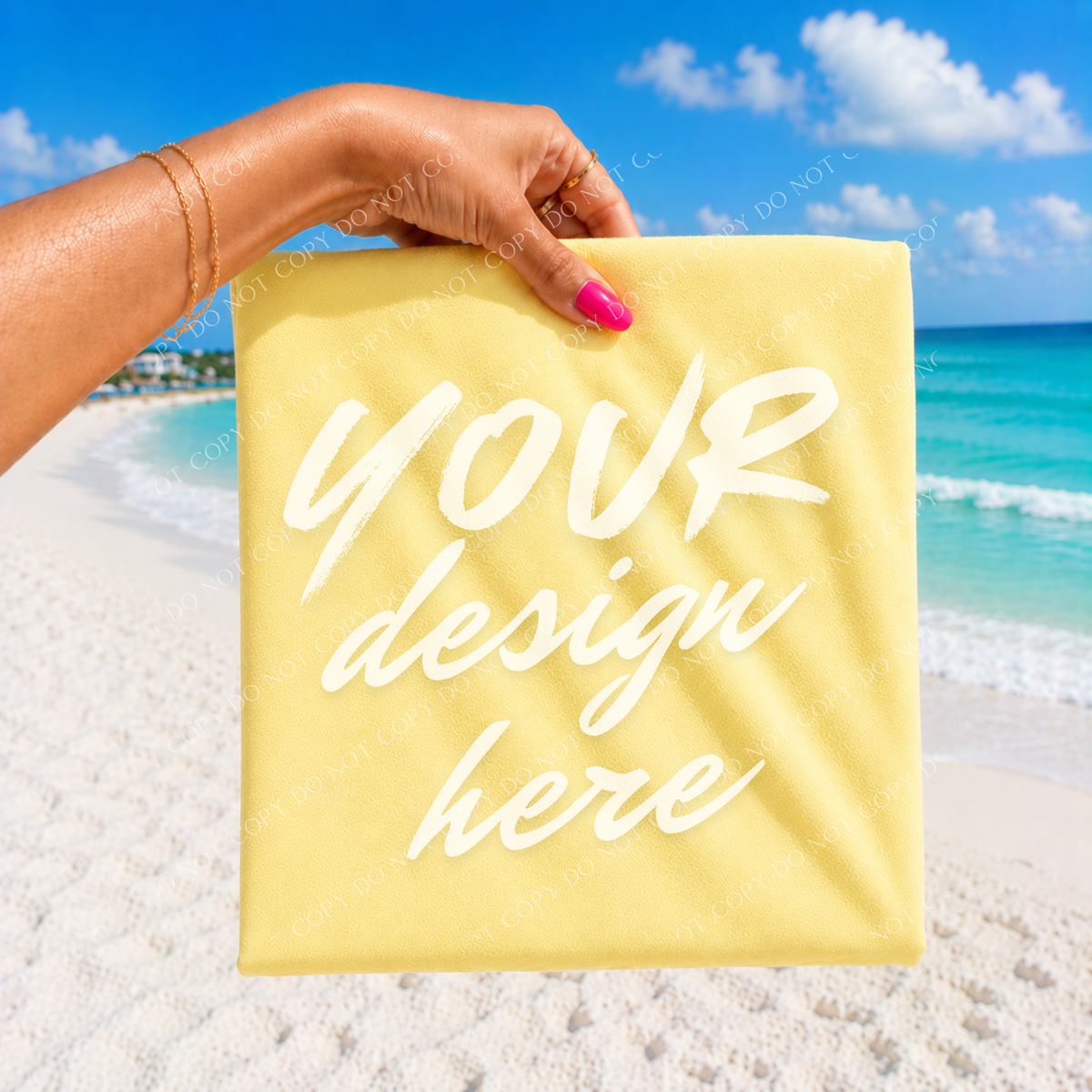 Beach Vibes Blank Mockup, Comfort Butter