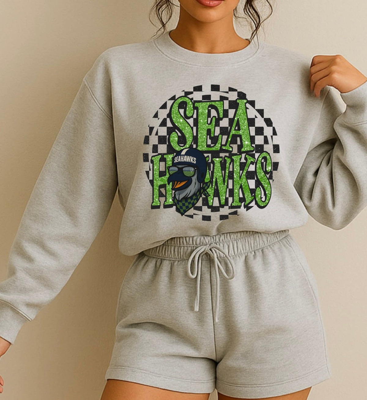 NFL Checkered Mascot Circle Digital Bundle (32)