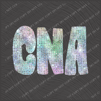 CNA Halographic Bling Digital Design, PNG