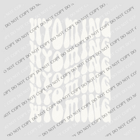 Wyoming Groovy Wave Stacked Digital Design PNG, Both Black and White Designs Incuded