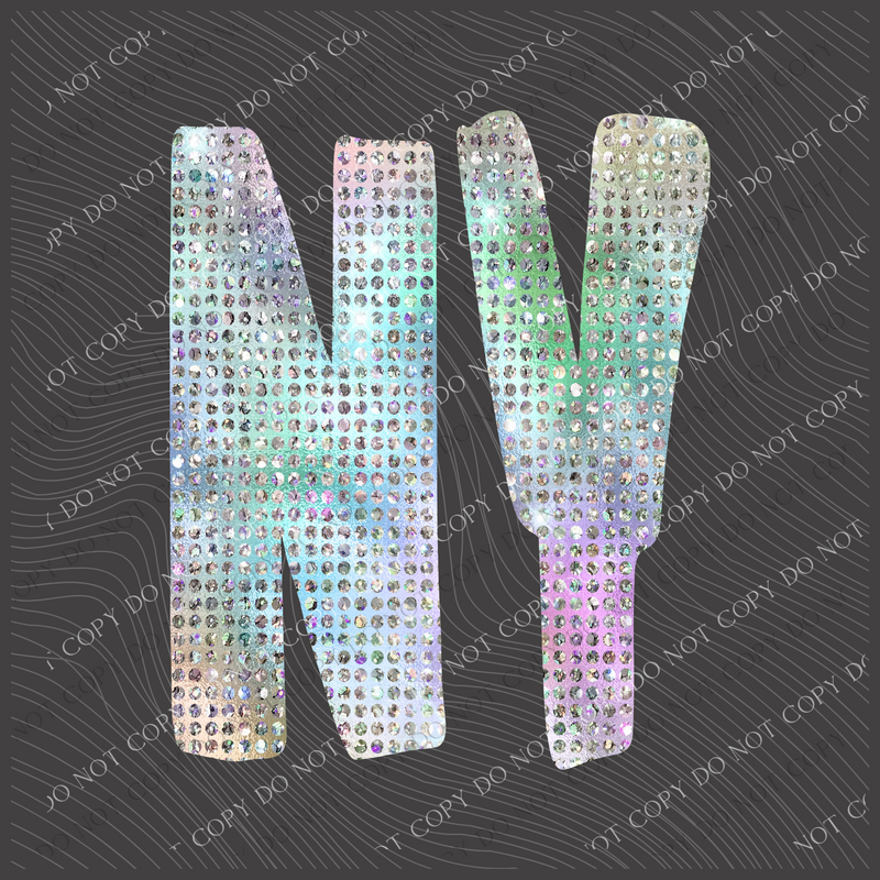 NY New York Halographic Bling Digital Design, PNG