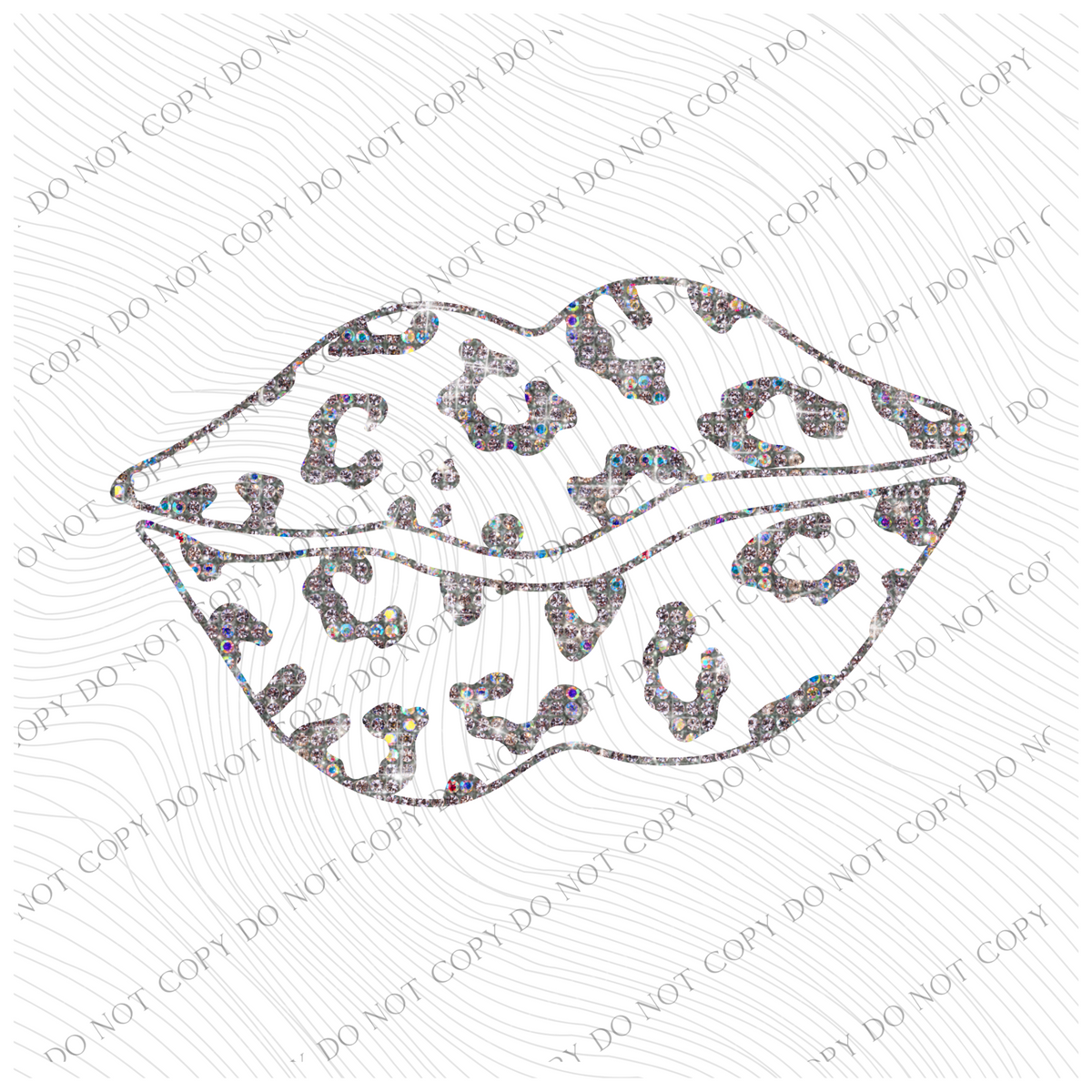Diamond Bling Lips Valentine Design Digital, PNG