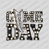 Game Day Hornets Black Marquee Design