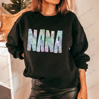 Nana Halographic Bling Digital Design, PNG
