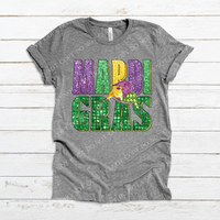 Mardi Gras Glitter Foil Hat Purple Yellow Green Digital Download, PNG