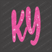 KY Kentucky Diamond Glitter Bling Digital Design, PNG