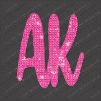 AK Alaska Diamond Glitter Bling Digital Design, PNG