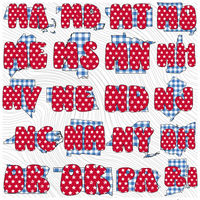 BUNDLE - All 50 States - Gingham Stars Red White Blue