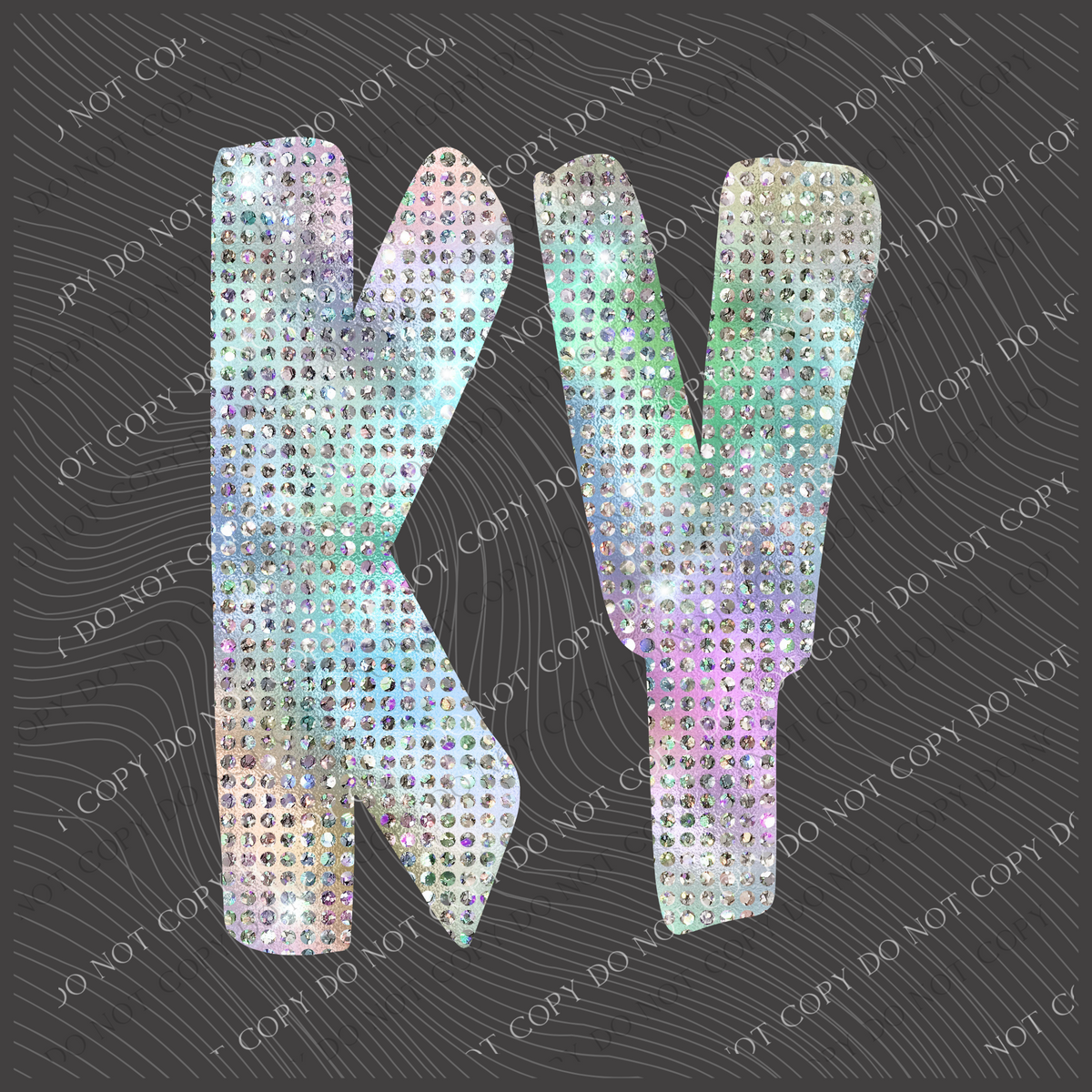 KY Kentucky Halographic Bling Digital Design, PNG