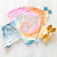 Nevada Retro Swirl Daisies Distressed Pink & Green Spring & Summer Digital Design, PNG