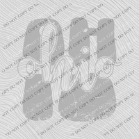 Ohio Distressed Stacked Transparent Cutout Grey Digital Design,  PNG