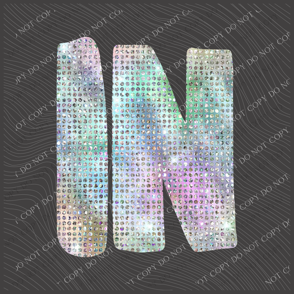 IN Indiana Halographic Bling Digital Design, PNG