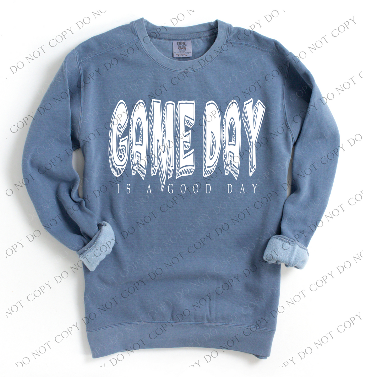Game Day is a Good Day Doodle Digital Design, Available in both Black and White,  PNG