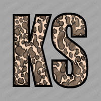 KS Kansas Leopard Design