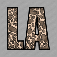 LA Louisiana Leopard Design