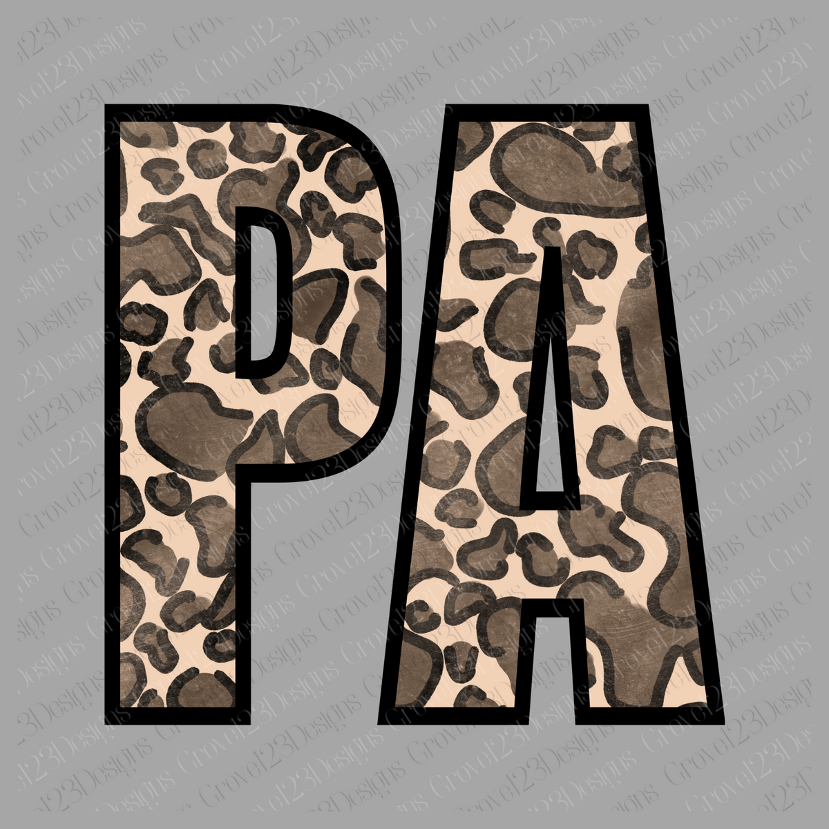 PA Pennsylvania Leopard Design