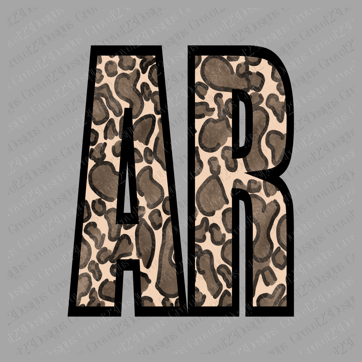 AR Arkansas Leopard Design