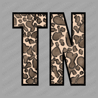TN Tennessee Leopard Design